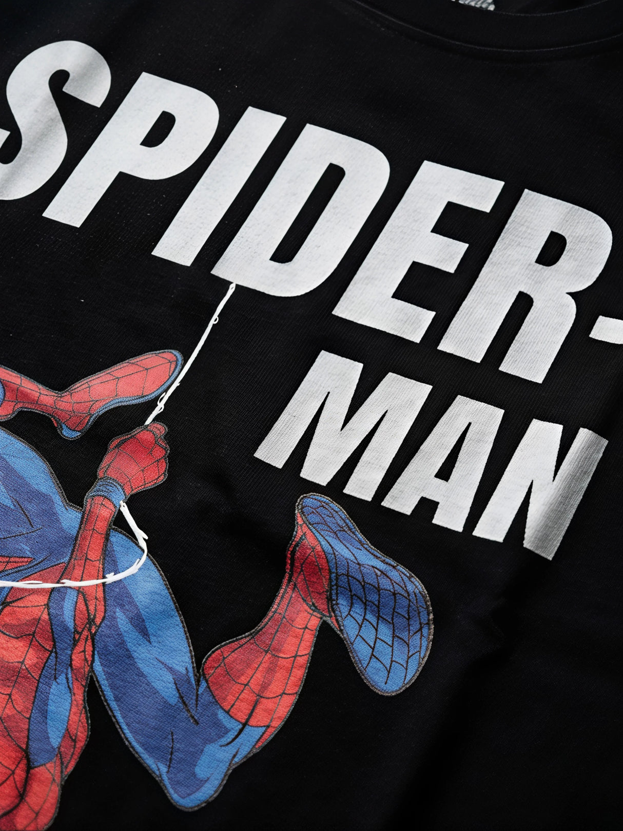 Marvel Spider-Man Boys Black Graphic Print T-Shirt