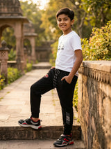 Boys Black Performance Sports Trackpants