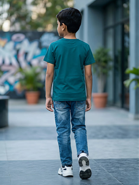Boys Urban Green Exotic Cash Graphic T-Shirt