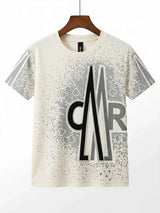 Boys Cream Graphic Print Designer T-Shirt