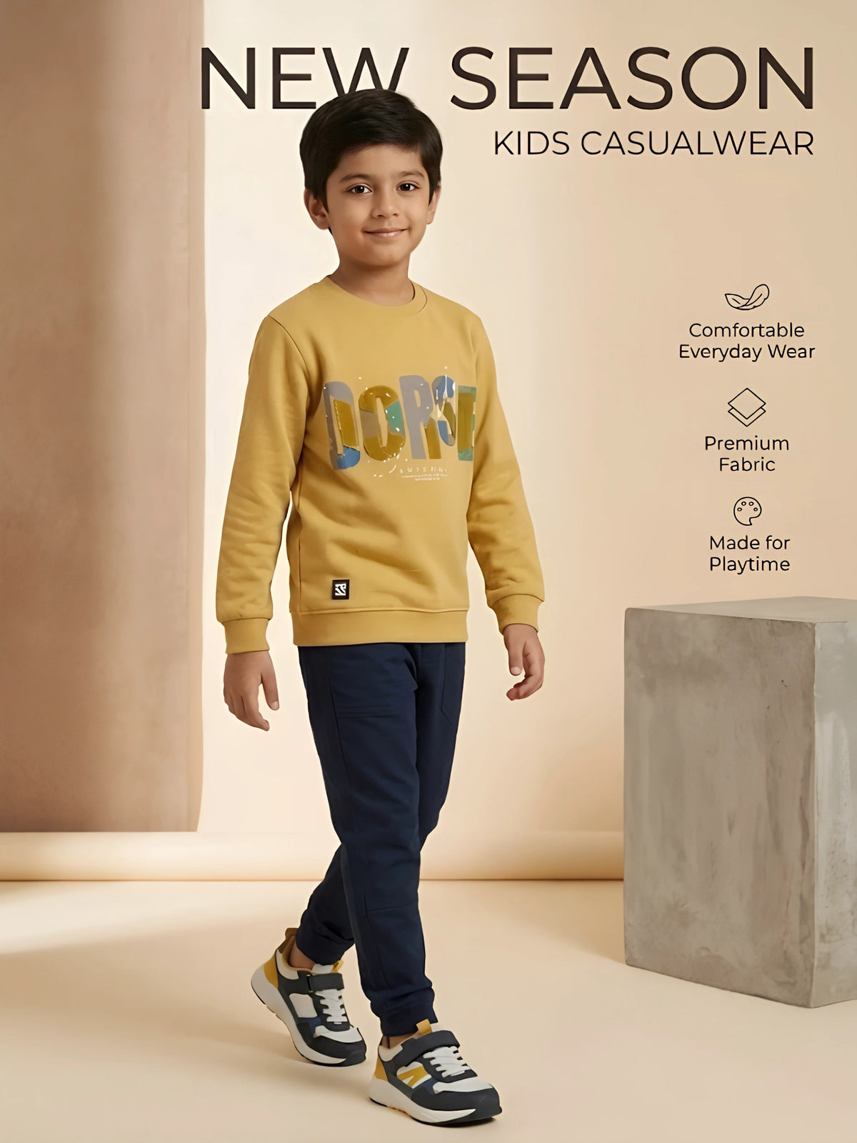 Yellow Graphic Print T-Shirt Wear