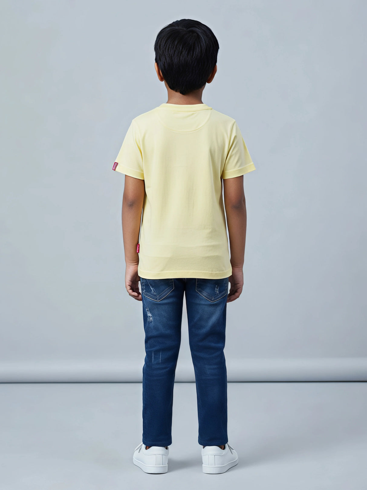 Boys Yellow Marvel Captain America Graphic Printed T-Shirt