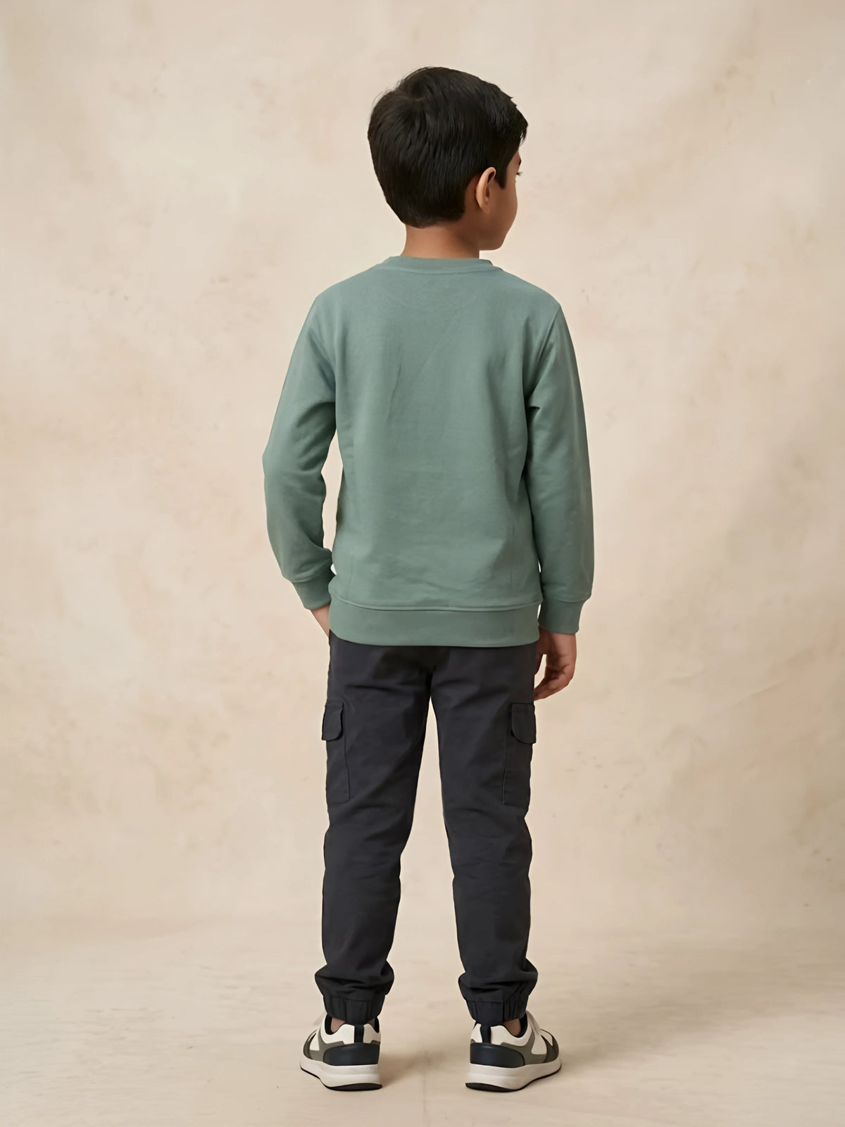 Green Graphic Printed Full Sleeve Sweatshirt T-Shirt