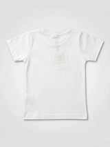 Boys White 15 August Independence Day Vande Mataram Printed Round Neck T-Shirt