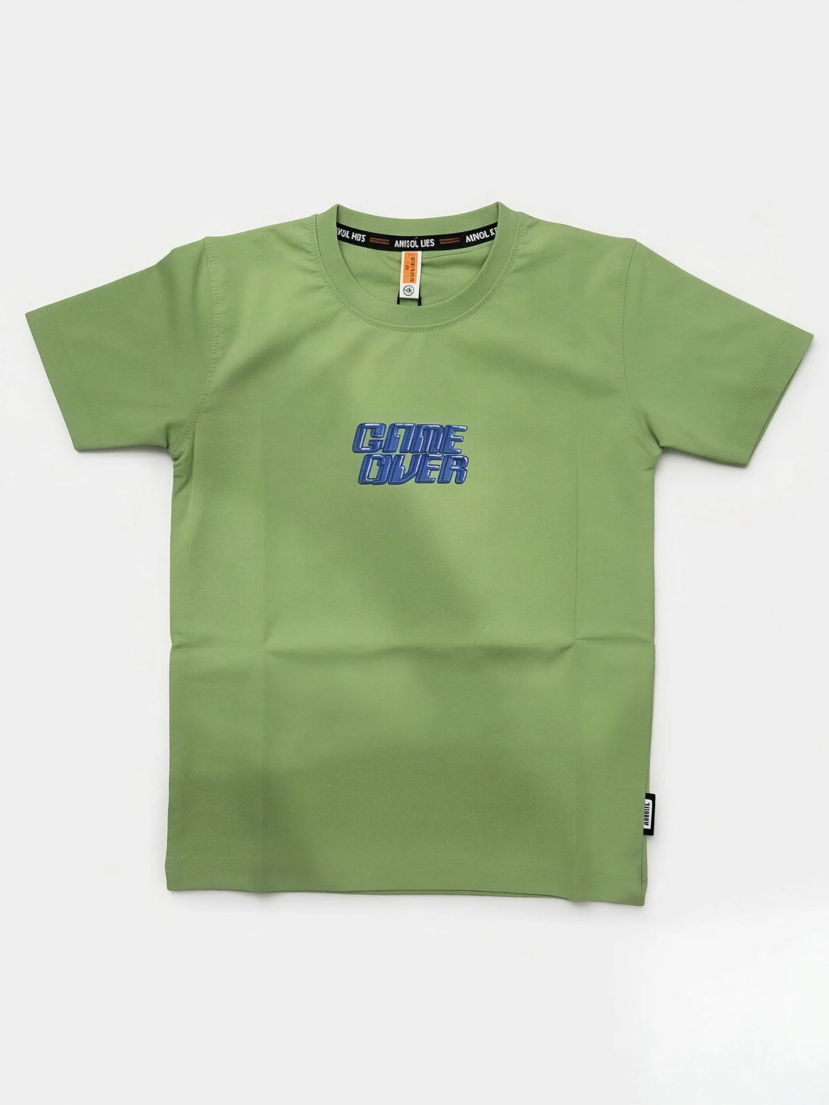 Green Typography Graphic Print Crew Neck T-Shirt