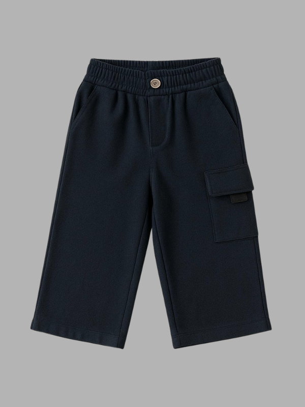 Boys Navy Blue Cargo Pants