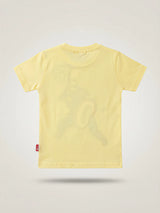 Boys Yellow Marvel Captain America Graphic Printed T-Shirt
