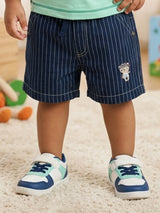 Boys Sea Green Pirate Ship Graphic T-Shirt and Striped Shorts Set