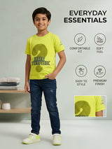 Boys Neon Green Question Mark Graphic T-Shirt