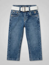 Boys Stylish Blue Medium Wash Jeans.