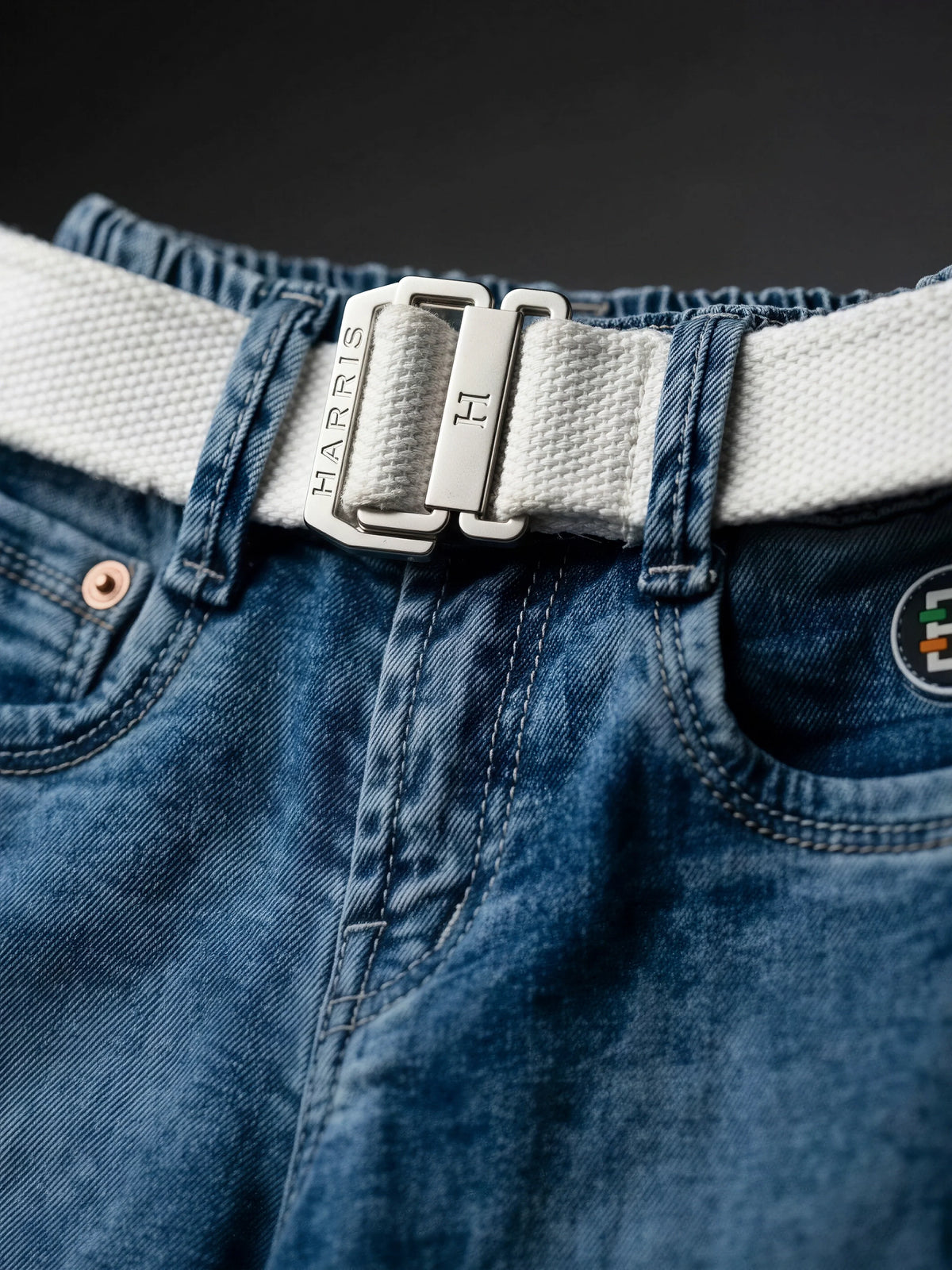 Boys Stylish Blue Medium Wash Jeans.