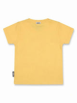 Yellow Graphic Print Cotton T-Shirt Kids Casual Wear