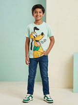 Boys Mint Green Pluto Graphic T-Shirt