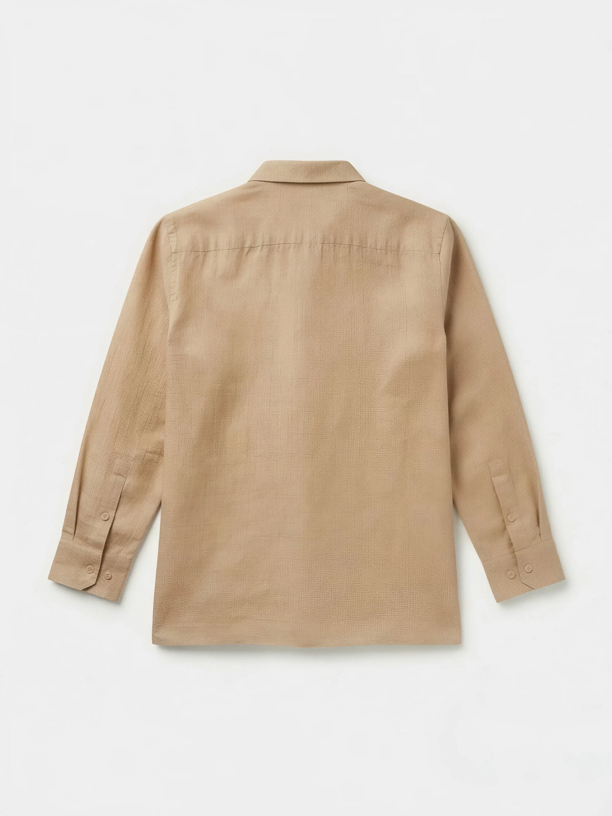 Boys Cream Printed Casual Shirt