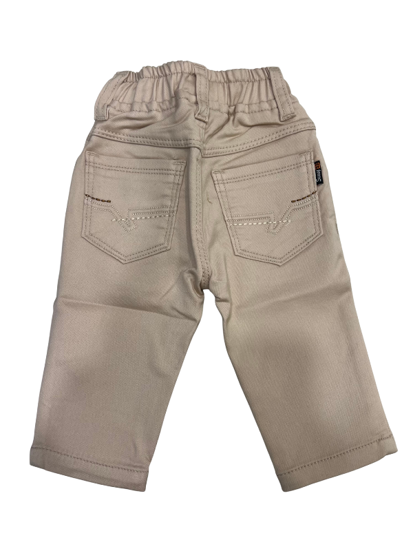 Kids Brown Casual Pants – Comfortable Elastic Waist Trousers