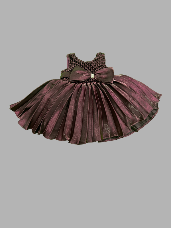 Baby Girls Midi/Knee Length Party Dress  (Purple, Sleeveless)