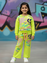 Girls' Neon Graffiti Print Coordinate Set