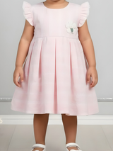 Blush Pink Striped Frock