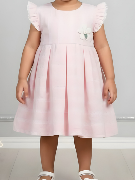 Blush Pink Striped Frock
