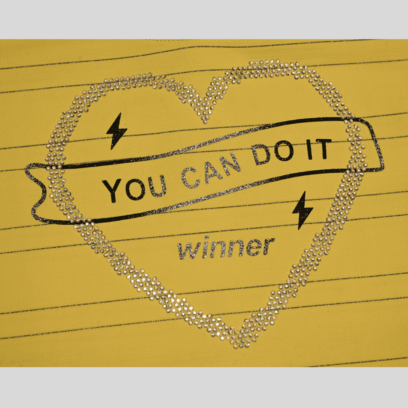 Girls Casual Half Sleeves Stripes Fashion Top - Yellow