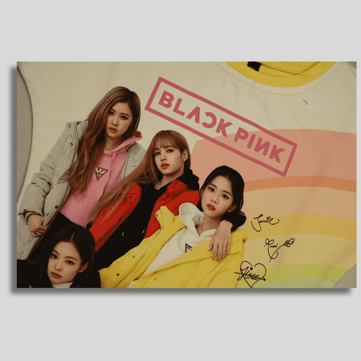 Girls Casual Half Sleeves Printed Round Neck Top - Yellow