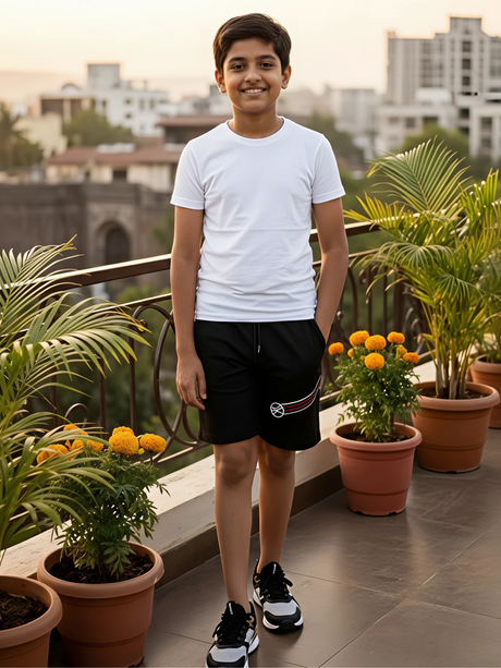 Boys' Athletic Comfort Shorts - Black