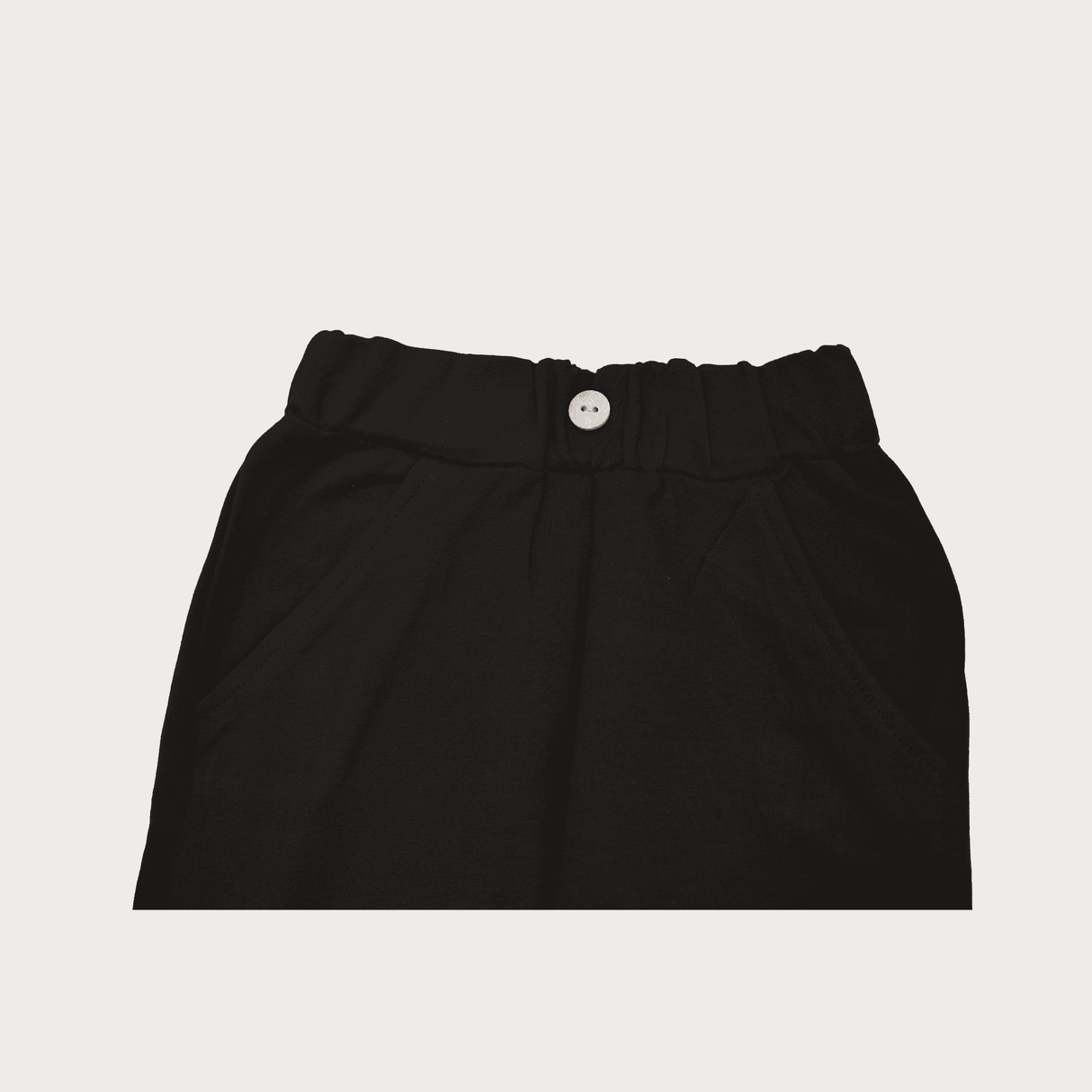 Girls Leisure Plain Rib Waist Track Pant With Rib  - Navy Blue