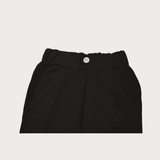 Girls Leisure Plain Rib Waist Track Pant With Rib  - Navy Blue