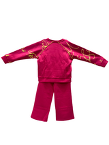 Girls Dark Pink “Gorgeous Girl” Co-ord Set with Yellow Script Print
