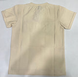 Kids Cream PROUD Print T-Shirt/cotton t-shirts