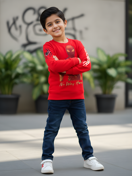 Kids' Marvel Thor Action Graphic T-Shirt - Bright Red.
