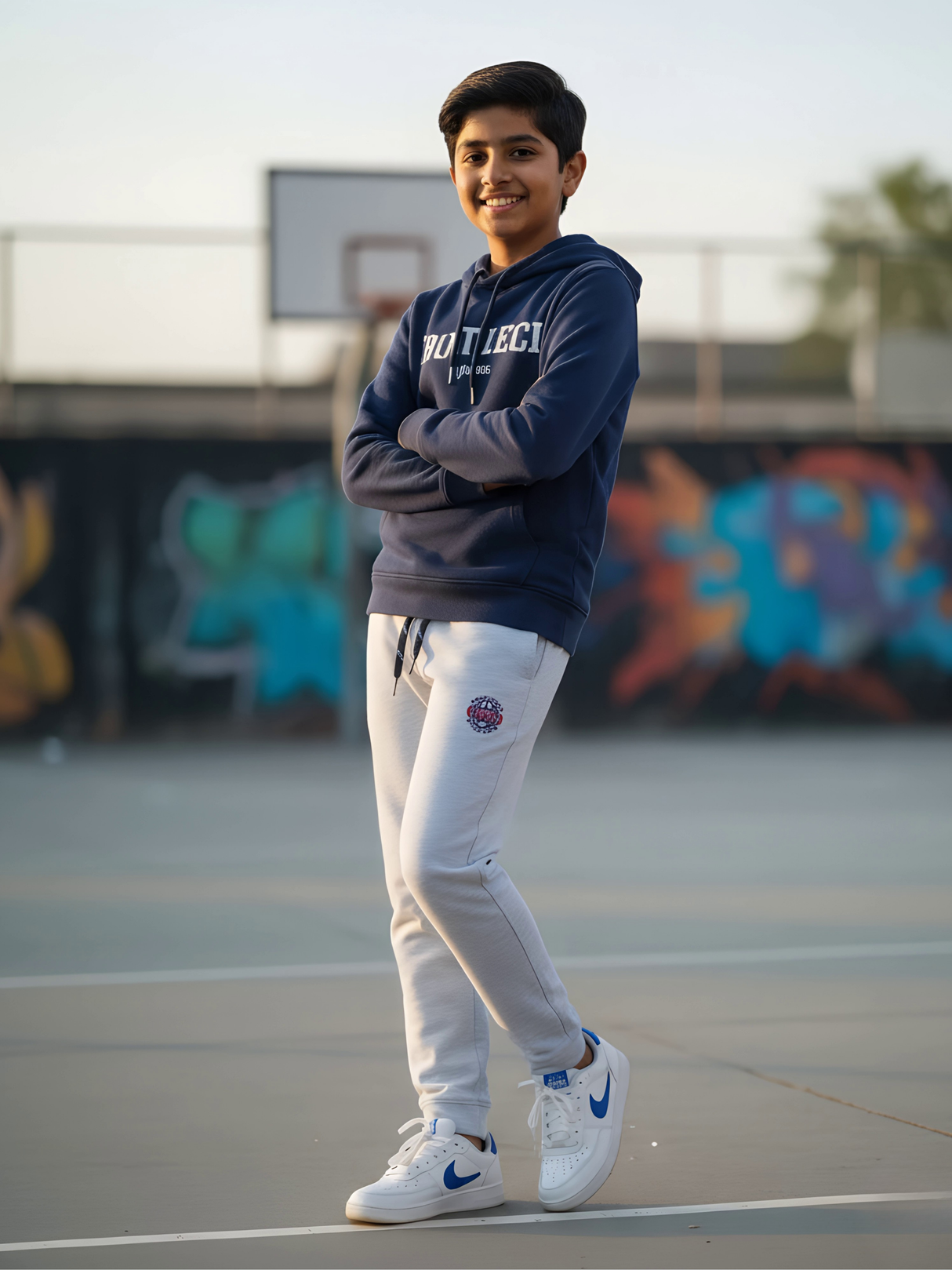 Boys Comfortable Everyday Grey Track Pants