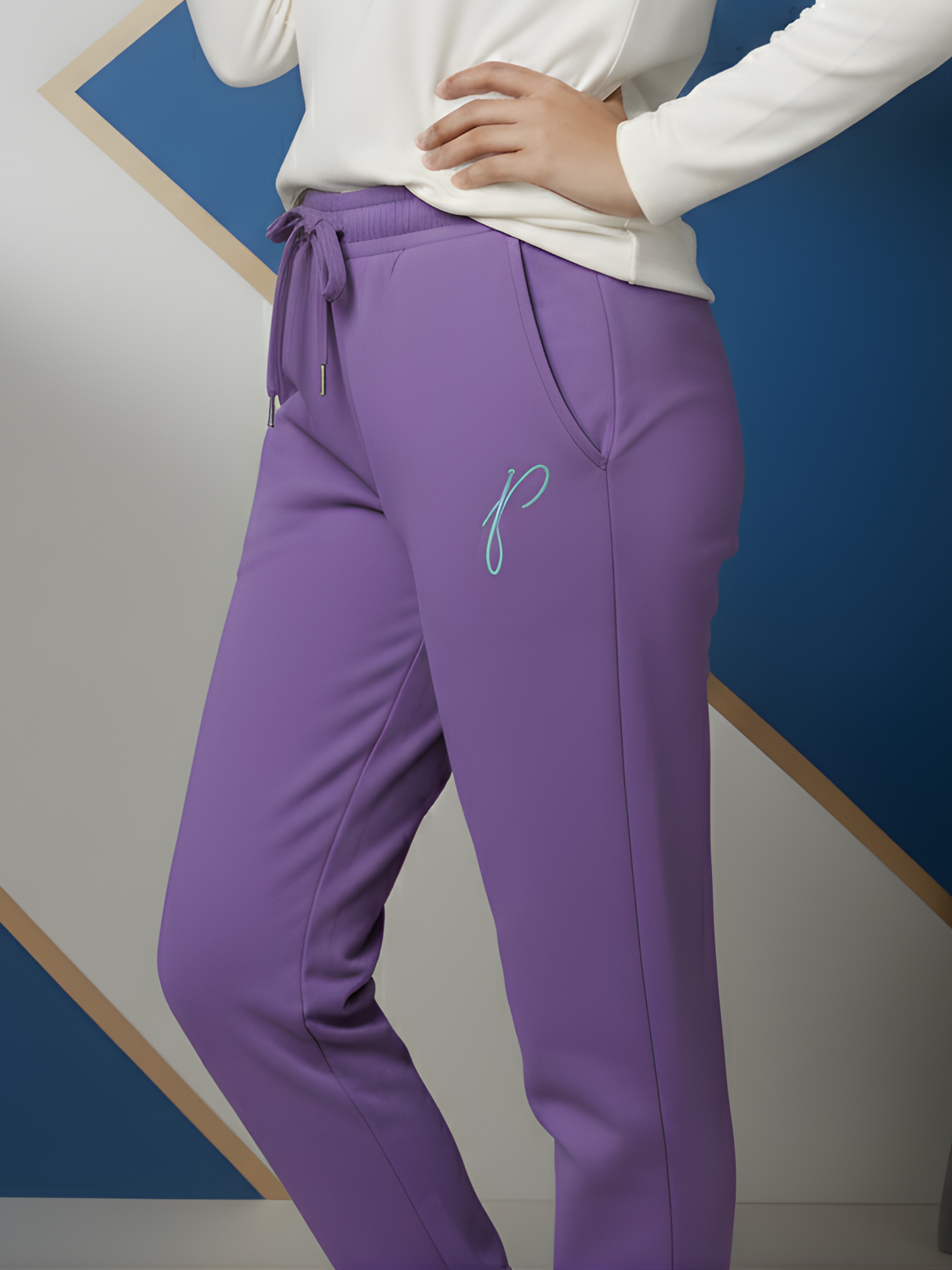 Girls' Essential Comfort Purple Joggers