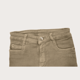 Girls Casual Plain Jeans Shorts Fixed Waist - Grey
