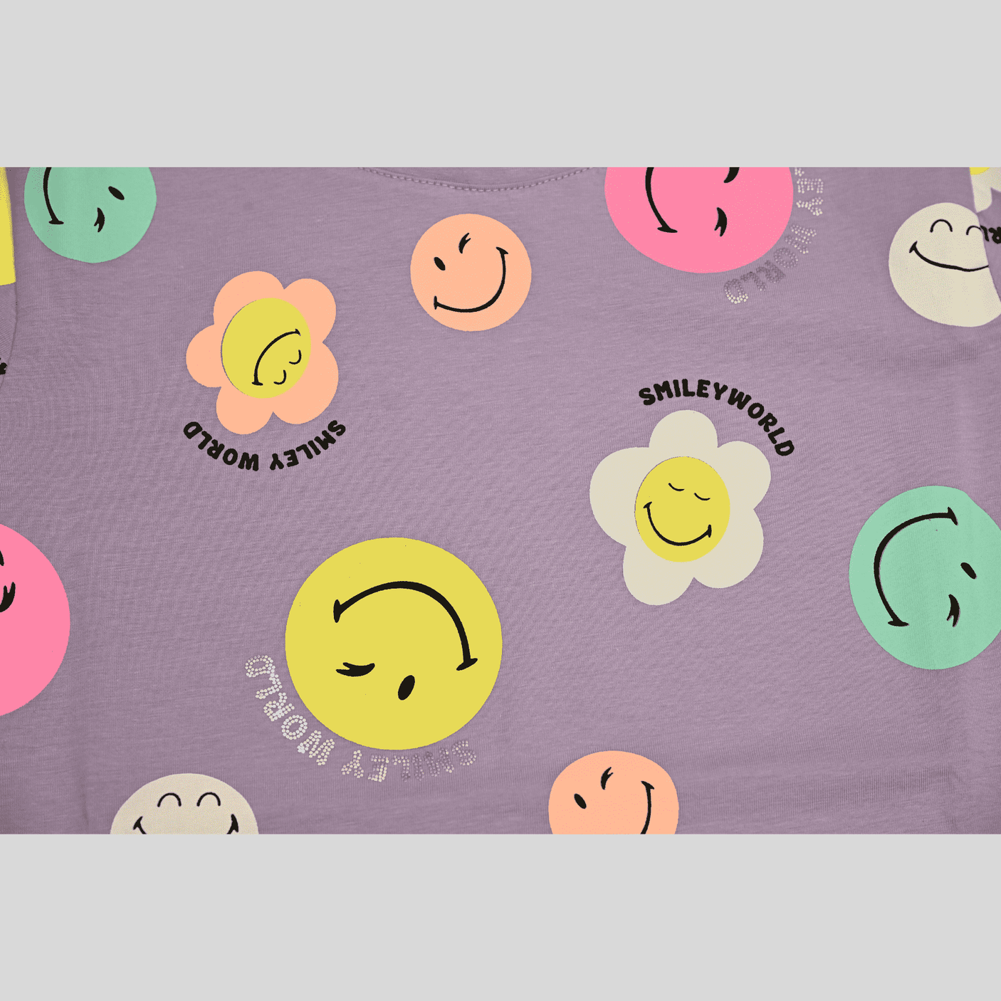 Girls Leisure Half Sleeves Printed Regular Top - Purple