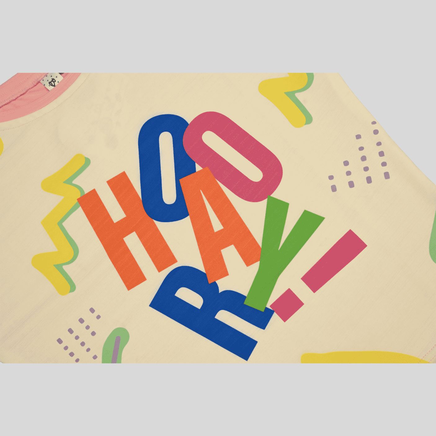 Girls Casual Half Sleeves Printed Crop Top - Pink