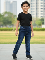 Boys Dark Blue Comfort Fit Denim Jeans