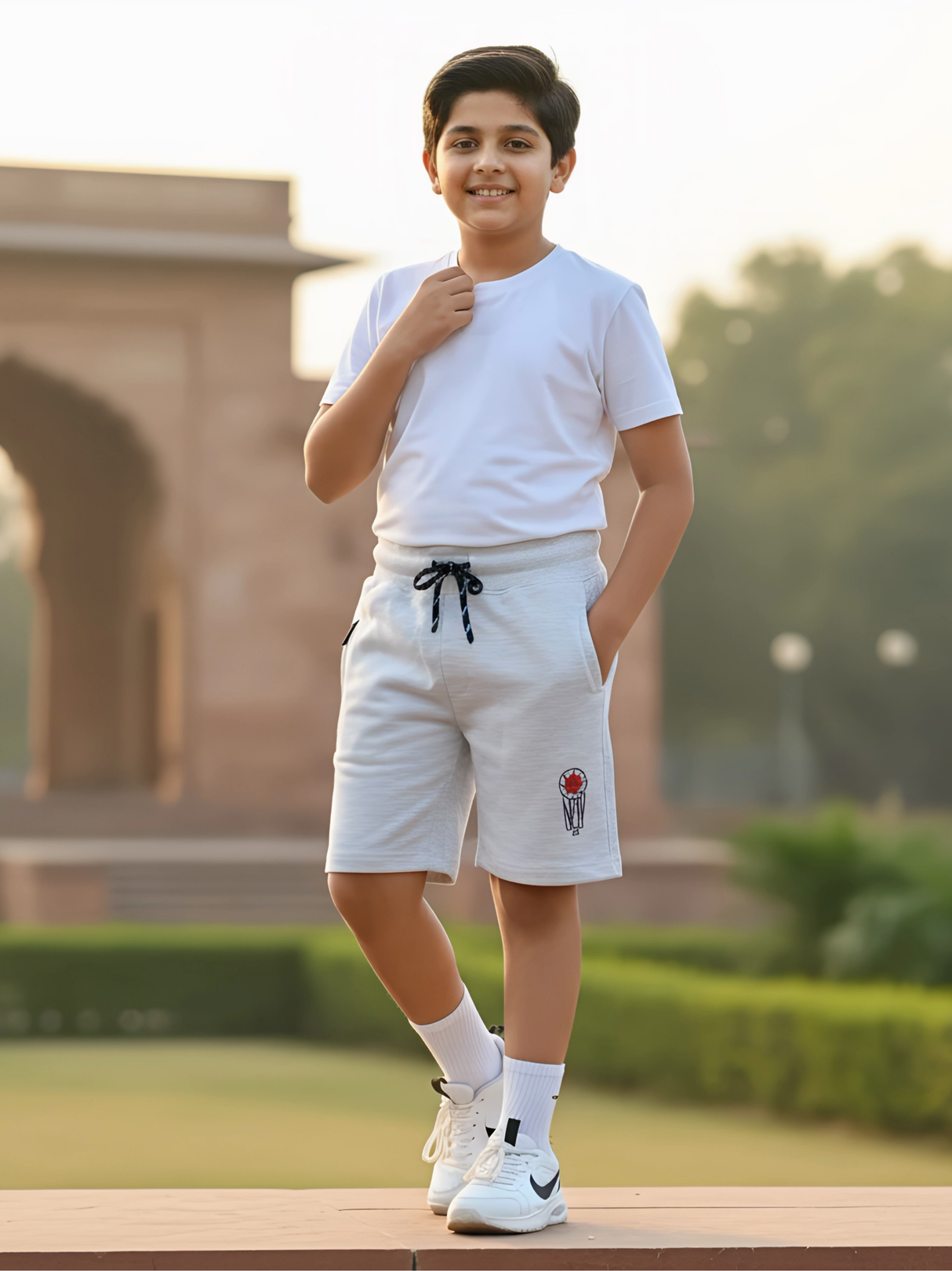 Boys' Grey Performance Basketball Shorts - Athletic Sportswear