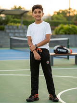 Boys' Athletic Performance Track Pants - Black.