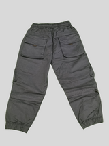 Boys' Black Utility Cargo Joggers – ‘Focus Denim’ Street-Style Comfort Pants