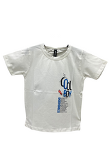 Kids’ “Cool Boy” Graphic T-shirt – White with Bold Text Print
