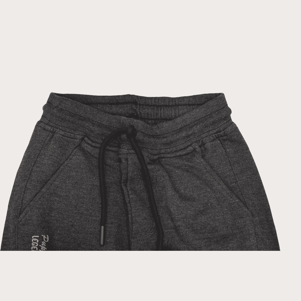 Boys Leisure Plain Elastic Waist Track Pant With Rib - Blue