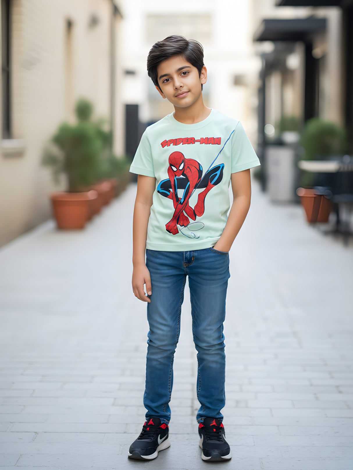 Kids' Marvel Spider-Man Action Graphic T-Shirt