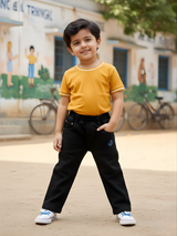 Boys' Sleek Active Performance Pants - Black