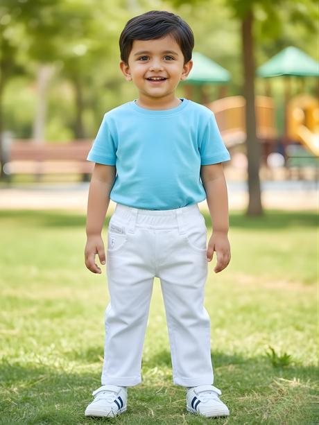 Boys Premium White Slim Fit Regular Jeans