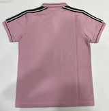 Kids Peach Polo T-Shirt – “Be Stronger” Graphic