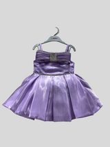 "Purple Baby Dress with Crystal Belt – Elegant Special Occasion Dress"