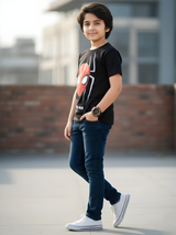 Boys' Black Marvel Spider-Man Classic Mask Graphic T-Shirt