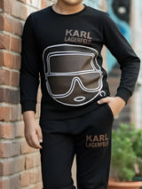 Boys Premium Karl Lagerfeld Inspired Cotton-Blend Co-ord Set