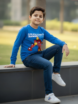 Kids' Marvel Iron Man "Saving Earth" Graphic Long Sleeve T-Shirt